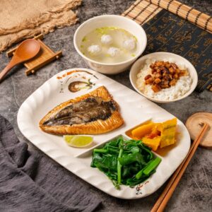 煎魚肚套餐